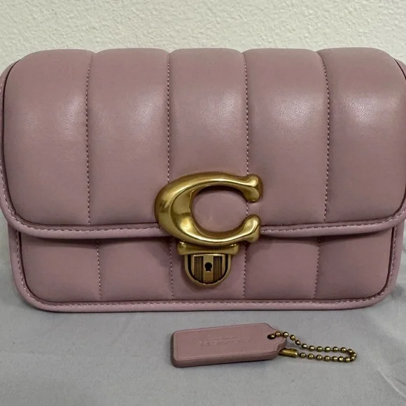 Coach Quilted Studio 19 Bag in Ice Purple - Picture 2 of 7